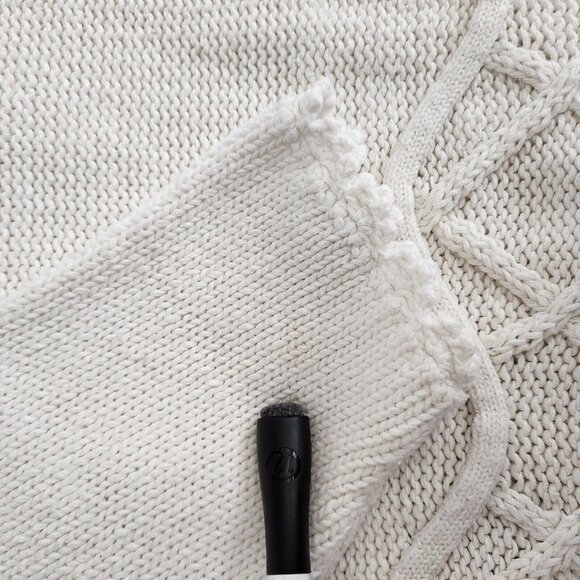 Vintage Shenanigans Women's M Hand Knit Sweater Floral Tunic Grandmacore Cottage - Picture 11 of 14